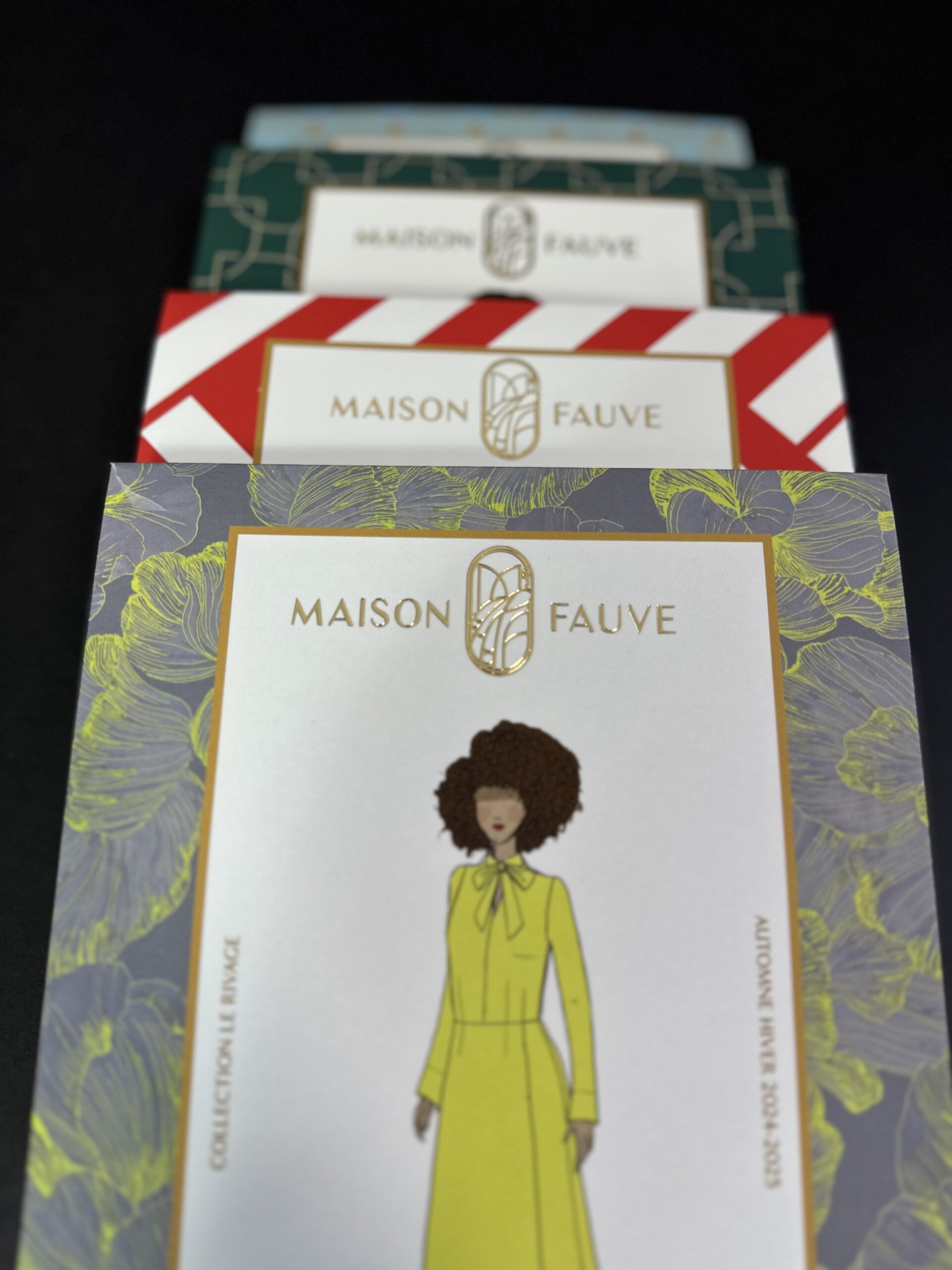 custom pattern envelopes printed for sewing patterns with branding and product information